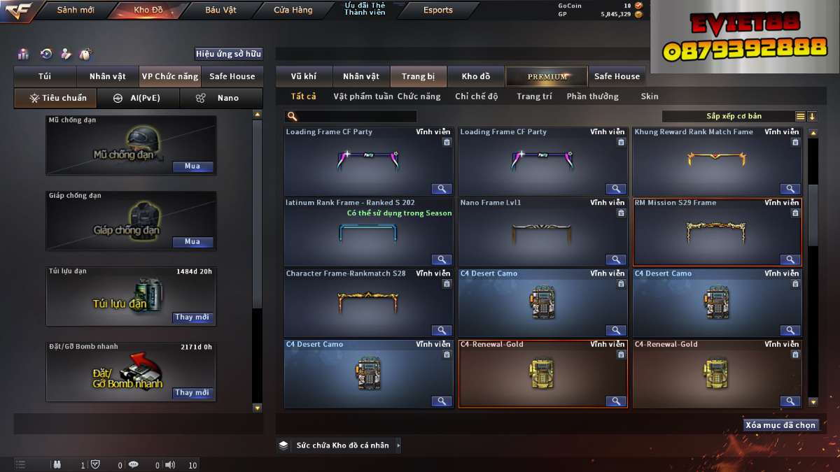 shop acc cf uy tin gia re